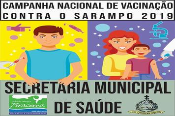 CAMPANHA DE VACINAÇÃO CONTRA SARAMPO.
